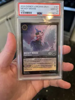 Mickey Mouse Playful Sorcerer Foil - PSA 10 - Disney Lorcana - Image 1