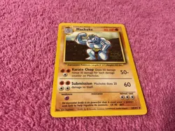 NEW 1995 BASE SET POKEMON CARD #34/102 "MACHOKE" - Image 1
