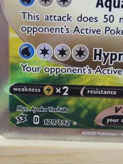 Pokemon Milotic V 179/192 Ultra Rare Full Art Holo Rebel Clash TCG Card - Image 2