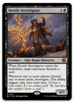 Hostile Investigator #10 (LP) Thunder Junction BIG Magic MTG - Image 1