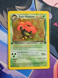 2000 POKEMON ROCKET 1ST EDITION #13 DARK VILEPLUME-HOLO LP - Image 1