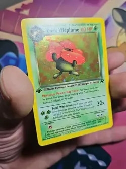 2000 POKEMON ROCKET 1ST EDITION #13 DARK VILEPLUME-HOLO LP - Image 3