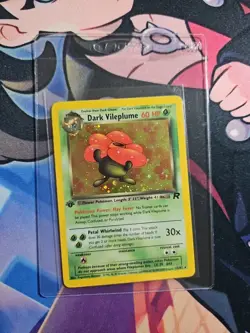 2000 POKEMON ROCKET 1ST EDITION #13 DARK VILEPLUME-HOLO LP - Image 5