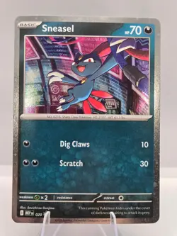 Sneasel 020 Promo Mega Evolutions Pokemon NM - Image 1