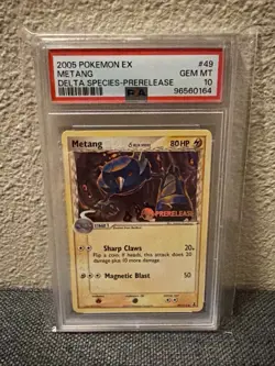 2005 POKEMON EX DELTA SPECIES #49 METANG DELTA SPECIES-PRERELEASE PSA 10 POP 57 - Image 1