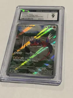 2023-25 Pokemon SV Black Star Promos SVP EN Koraidon VAR #014b CGC 9 - Image 1