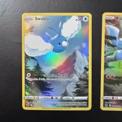 Pokemon TCG - Galarian Gallery Lot (3) - Swablu, Riolu, Paras - Ultra Rare - NM - Image 2