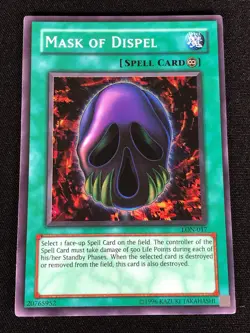 Yugioh Mask of Dispel LON-017 Super (MP) - Image 1