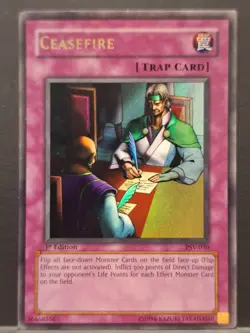 Yugioh Ceasefire PSV-030 Ultra Rare 1st Edition NM - Image 1