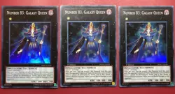 x3 Yugioh: NUMBER 83: GALAXY QUEEN PHSW-EN039 [Super Rare] [Unlimited] Play set - Image 1