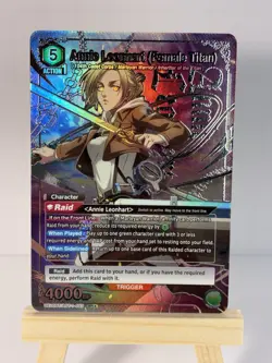 Union Arena Attack On Titan Annie Leonhart (Female Titan) SR* AOT-1-053 ENG NM - Image 1