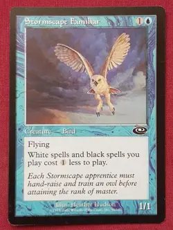 Magic The Gathering PLANESHIFT STORMSCAPE FAMILIAR blue card MTG - Image 1