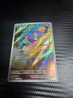 Pokemon TCG Ralts Scarlet & Violet Base Set Holo Illustration Card 211/198 - Image 1