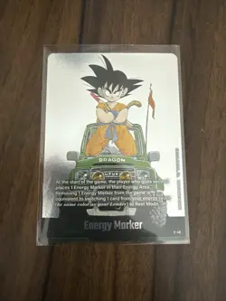 Son Goku E-48 Silver Energy Marker Dragon Ball Manga Booster Card Fusion World - Image 1