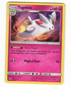Togekiss 138/214 Rare 2019 Unbroken Bonds Pokemon LP - Image 1