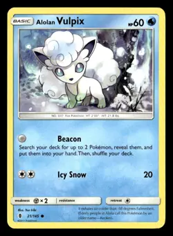 Alolan Vulpix SM - Guardians Rising Pokemon Card #21/145 - Image 1