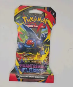 4 -Sleeved Pokemon TCG Phantasmal Flames Booster Pack Mega Evolution FREE SHIP.. - Image 3