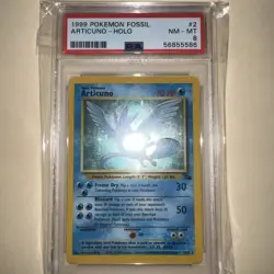 1999 POKEMON FOSSIL ARTICUNO - HOLO #2 PSA 8 - Image 2