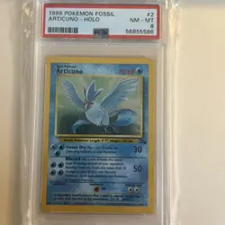 1999 POKEMON FOSSIL ARTICUNO - HOLO #2 PSA 8 - Image 3