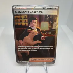 Giovanni’s Charisma 204/165 Illustration Rare – SV 151 Pokemon English - Image 1