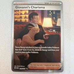 Giovanni’s Charisma 204/165 Illustration Rare – SV 151 Pokemon English - Image 3