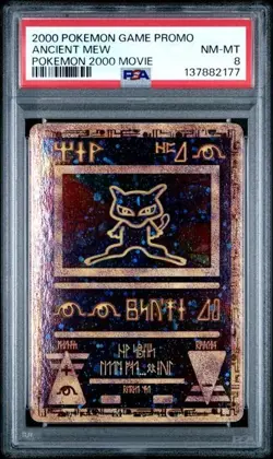 2000 POKEMON GAME MOVIE POKEMON 2000 MOVIE ANCIENT MEW PSA 8 - Image 1