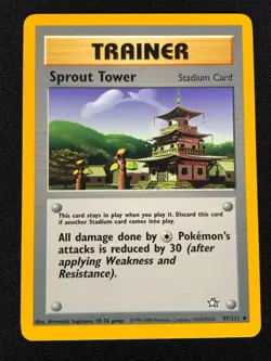 Pokemon Sprout Tower 97/111 Common (NM) - Image 1