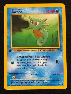 Pokemon Horsea 49/62 1st Common (LP) - Image 1