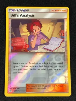 POKEMON BILL’S ANALYSIS 51/68 REVERSE HOLO RARE NM - Image 1