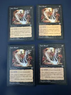 MTG - Magic The Gathering - Dark Ritual X 4 - Mirage - NP/NM! - Image 1