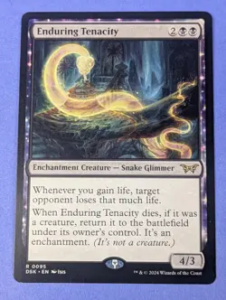 MTG Magic: Duskmourn: House of Horror: Enduring Tenacity #0095 Rare - NM - Image 1