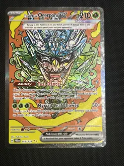 Teal Mask Ogerpon EX Full Art SIR 145/131 Pokemon - Prismatic Evolutions - Image 1