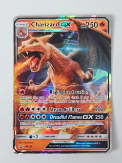 Pokemon Charizard GX SM195 SM: Promo Full Art GX Holo - Image 1