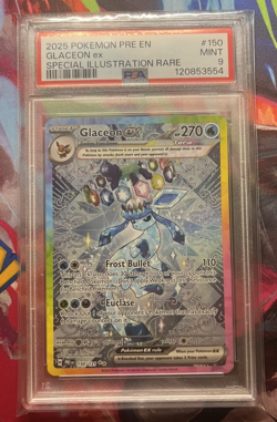 2025 POKEMON PRE EN-PRISMATIC EVOLUTIONS #150 GLACEON EX PSA 9 - Image 3
