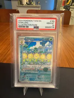 Sunflora Illustration Rare PSA 10 GEM MINT Pokemon Twilight Masquerade 169/167 - Image 1
