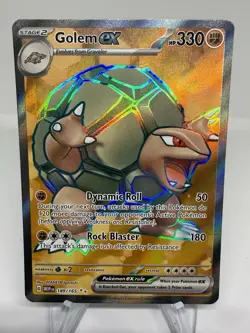 Pokemon Golem ex 189/165 Sv: Scarlet & Violet 151 Holo Ultra Rare - Image 1