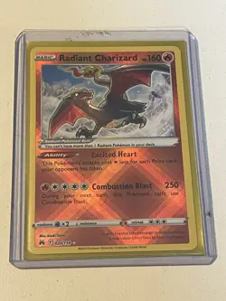 Radiant Charizard 020/159 Crown Zenith Holo Pokemon Trading Card - Image 3