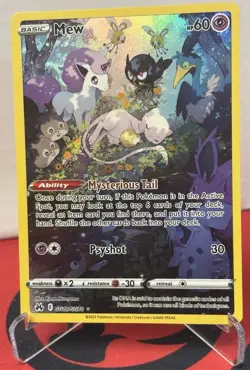 Mew GG10/GG70 Crown Zenith: Galarian Gallery Pokemon Card NM - Image 1