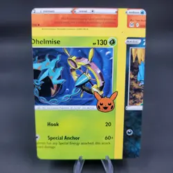 Pokemon TCG Error Miscut Card Dhelmise 019/185 Trick Or Trade BOOster 2023... - Image 1