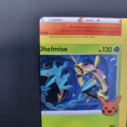 Pokemon TCG Error Miscut Card Dhelmise 019/185 Trick Or Trade BOOster 2023... - Image 4