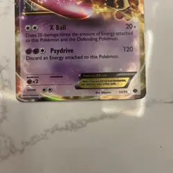 Pokemon TCG Mewtwo-EX Next Destinies 54/99 Holo Ultra Rare - Image 3
