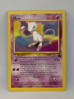 Vintage Pokemon 2000 - Mew #8 - Black Star Promo - NM - Image 1