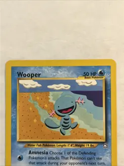Wooper Neo Genesis Unlimited 82/111 Pokemon TCG Vintage WOTC On Center - Image 2