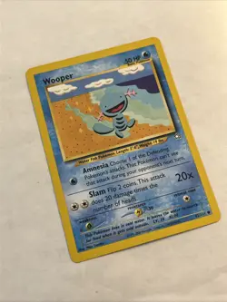 Wooper Neo Genesis Unlimited 82/111 Pokemon TCG Vintage WOTC On Center - Image 4