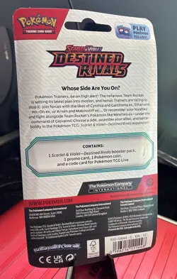 Pokemon Destined Rivals Checklane Blister-Eevee Promo-Factory Sealed - Image 2