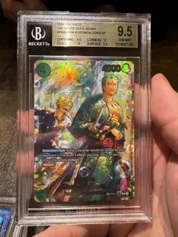 Roronoa Zoro SP PRB02-006 BGS 9.5 Gold Label One Piece Card Game TCG OP-14 - Image 1