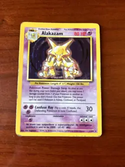 Pokemon TCG 1999 Base Set Evolution Rare Holo Alakazam Abra Kadabra WOTC Cards - Image 2