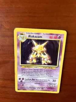 Pokemon TCG 1999 Base Set Evolution Rare Holo Alakazam Abra Kadabra WOTC Cards - Image 3