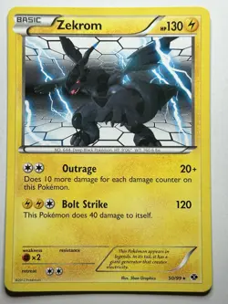 Zekrom - 50/99 (Next Destinies) Deck Exclusives 050/099 MP-LP MTG Card - Image 1