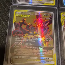 Pokemon GX Tag Team Holo Card Lot - Naganadel & Guzzlord, Celebi & Venusaur (6) - Image 2